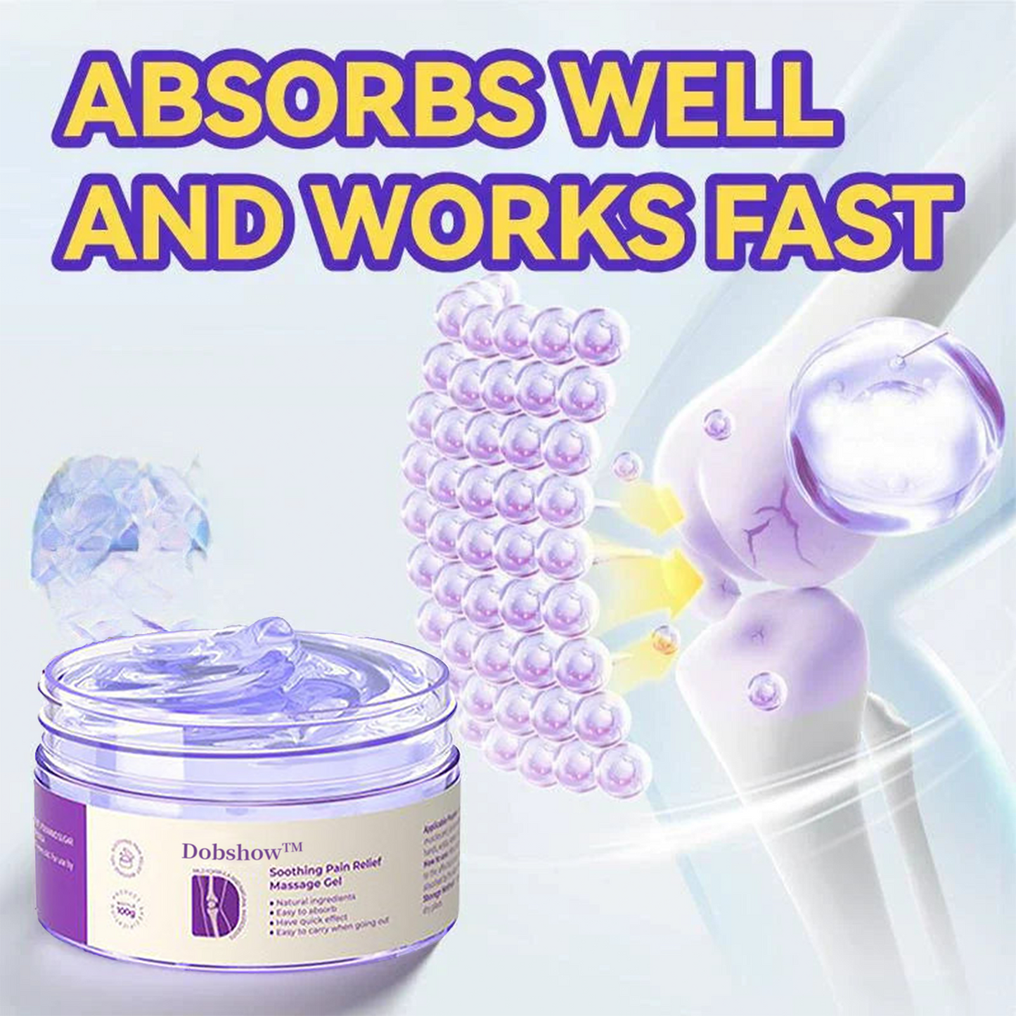✅Dobshow™ Turmeric & Emu Oil Arthritis Soothing Pain Relief Massage Gel >>🔥75%OFF