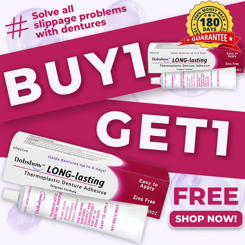 Dobshow™🔥New Year Special Offer🔥- 𝕤𝕒𝕧𝕖 𝕦𝕡 𝕥𝕠 -𝟞𝟝% 🅾🅵🅵 Thermoplastic Denture Adhesive