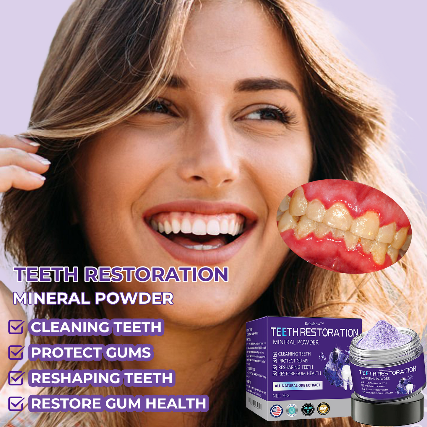 š¦·Dobshow⢠Dental Repair Mineral Powder >>š„ 1 + 1 Offerš„