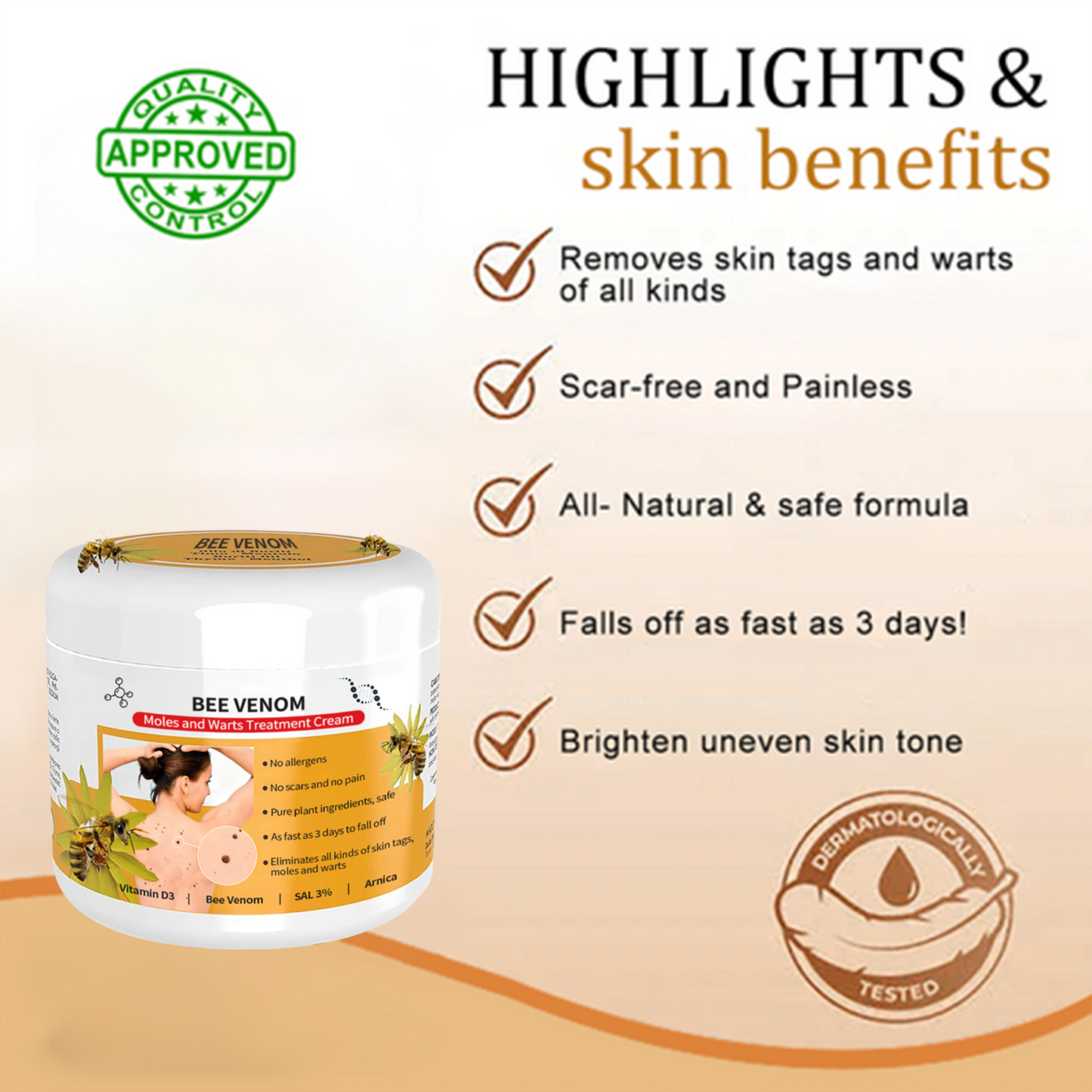 đđ Dobshowâ˘Bee Venom Mole and Wart Treatment Cream