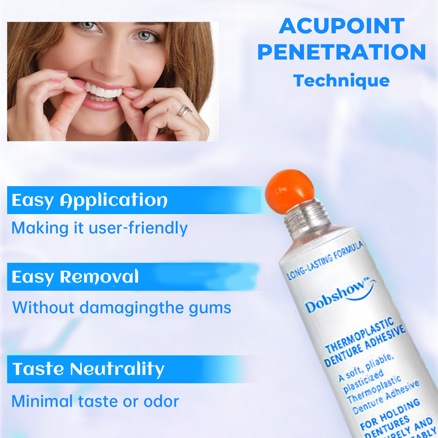 Dobshowā¢š„Buy 1 Get 1 Freeš„- Thermoplastic Denture Adhesiveš¦·