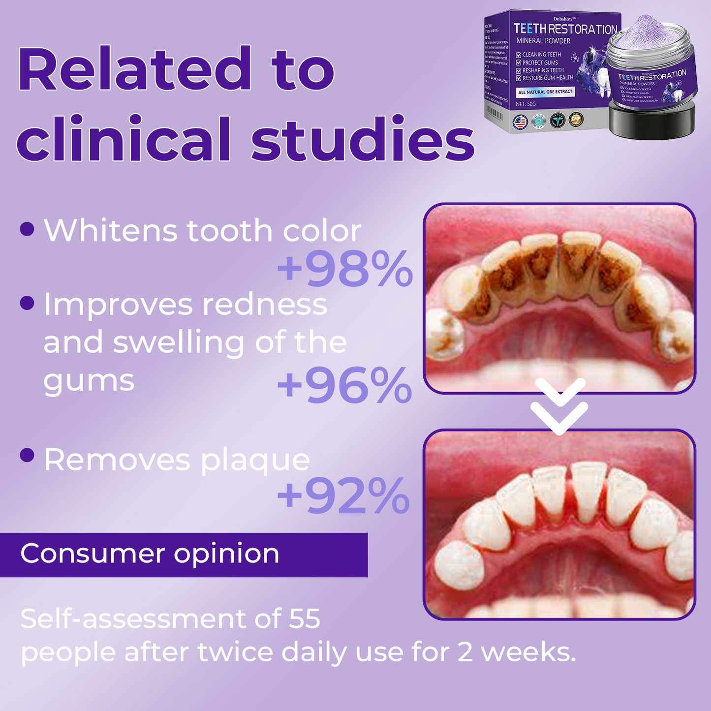 š¦·Dobshow⢠Dental Repair Mineral Powder >>š„ 1 + 1 Offerš„
