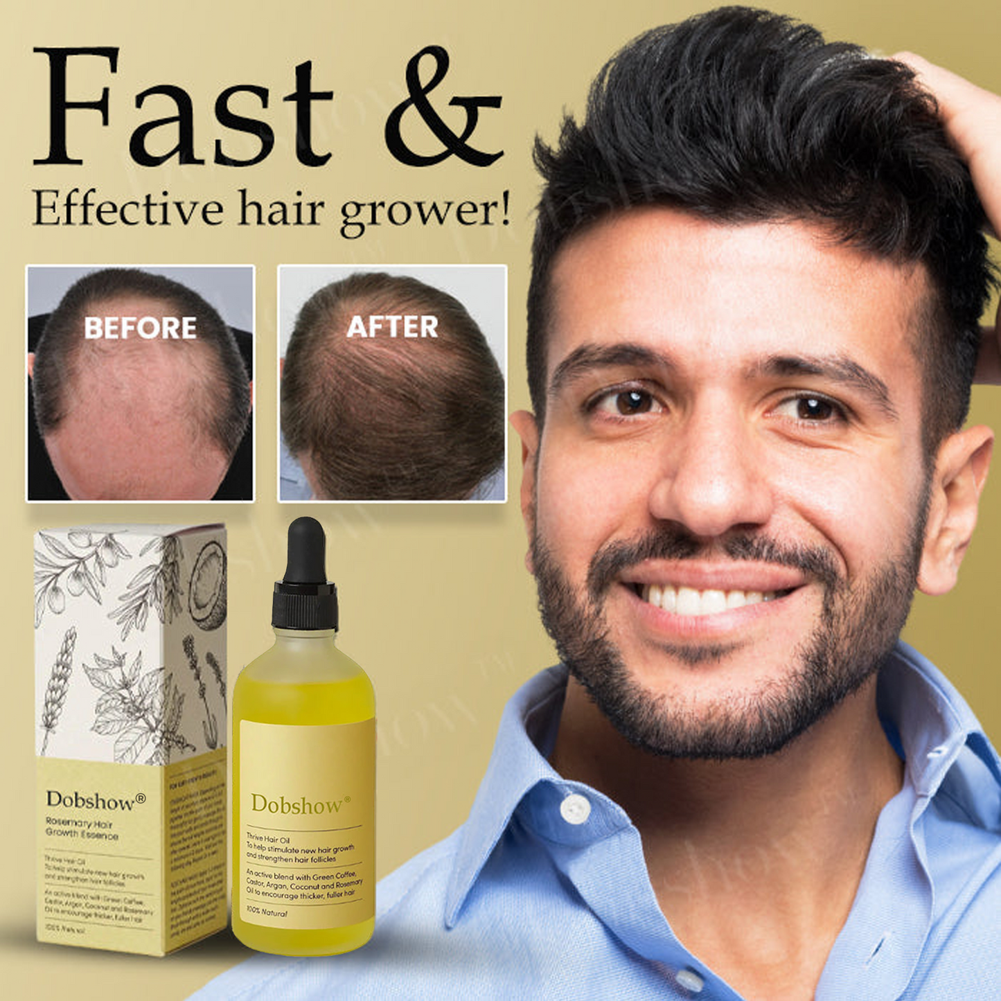✅Official store: Dobshow® Rosemary Hair Growth Essence