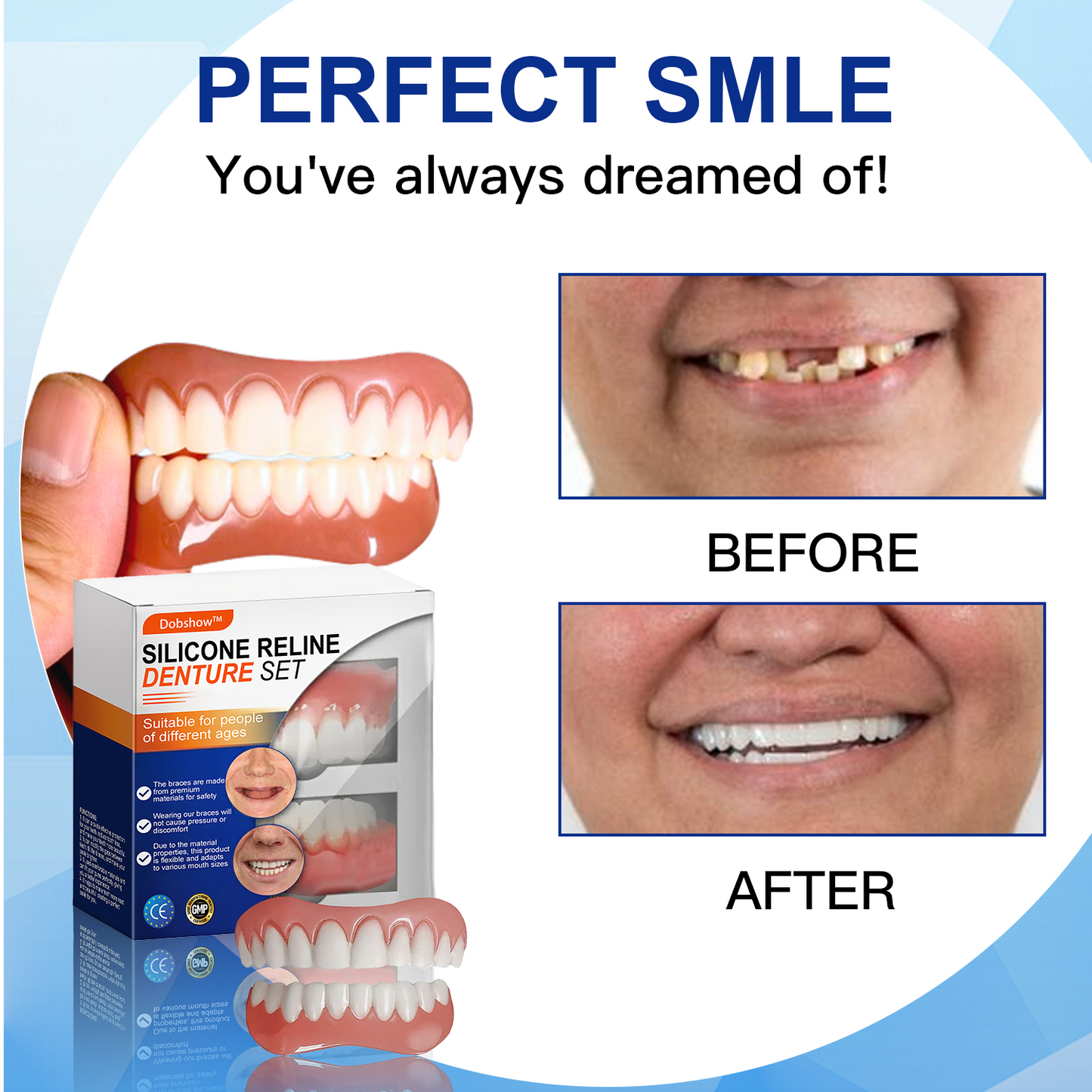 Dobshow™⏰𝕤𝕒𝕧𝕖 𝕦𝕡 𝕥𝕠 -6️⃣8️⃣%🔥Silicone Denture Repair Kit🦷