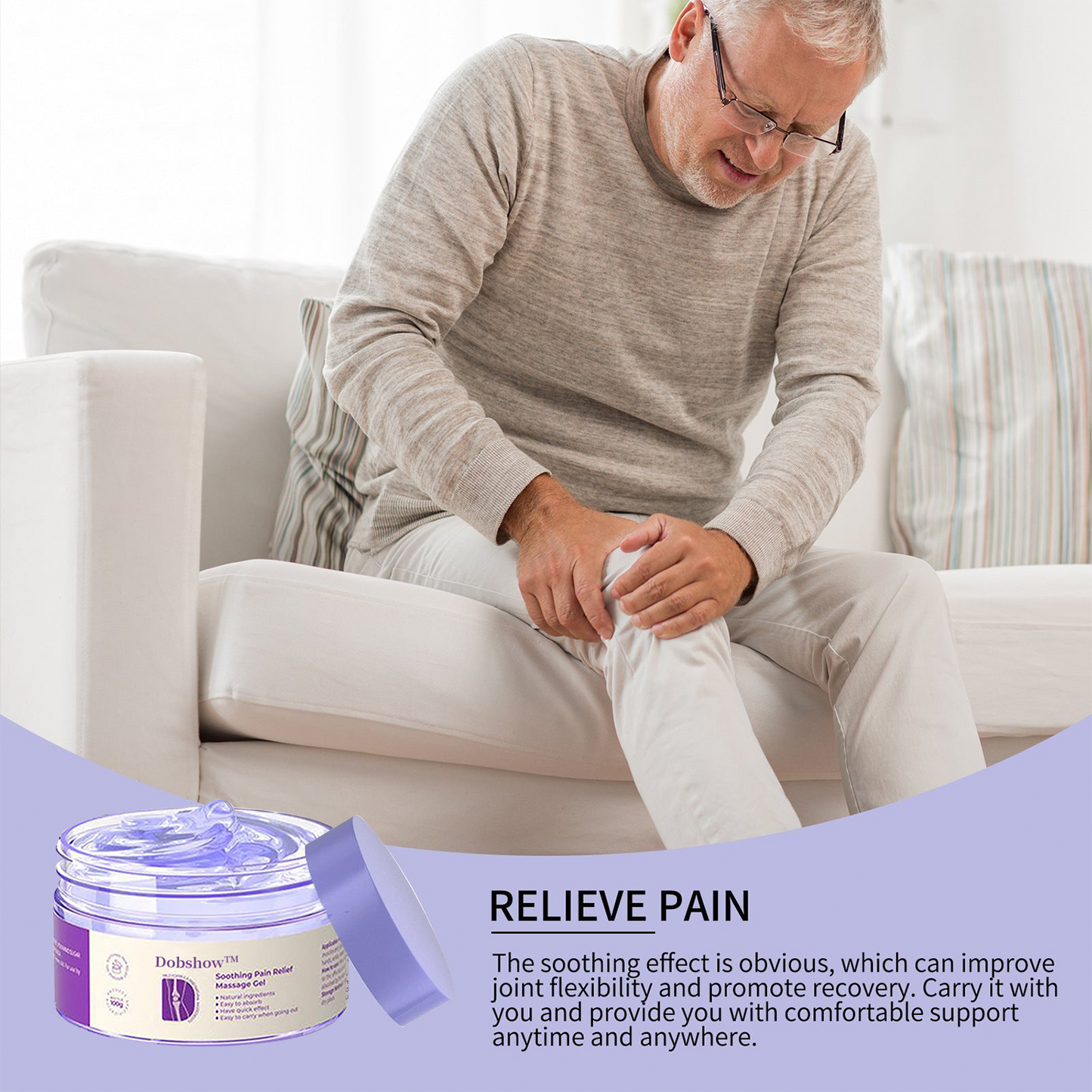 ✅Dobshow™ Turmeric & Emu Oil Arthritis Soothing Pain Relief Massage Gel >>🔥75%OFF
