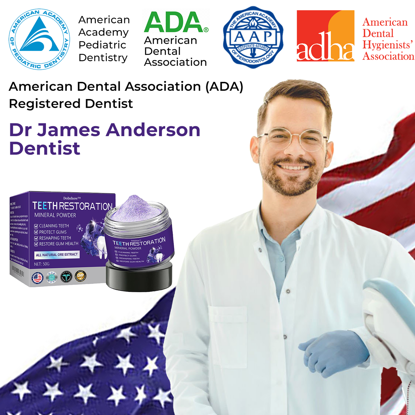 š¦·Dobshow⢠Dental Repair Mineral Powder >>š„ 1 + 1 Offerš„