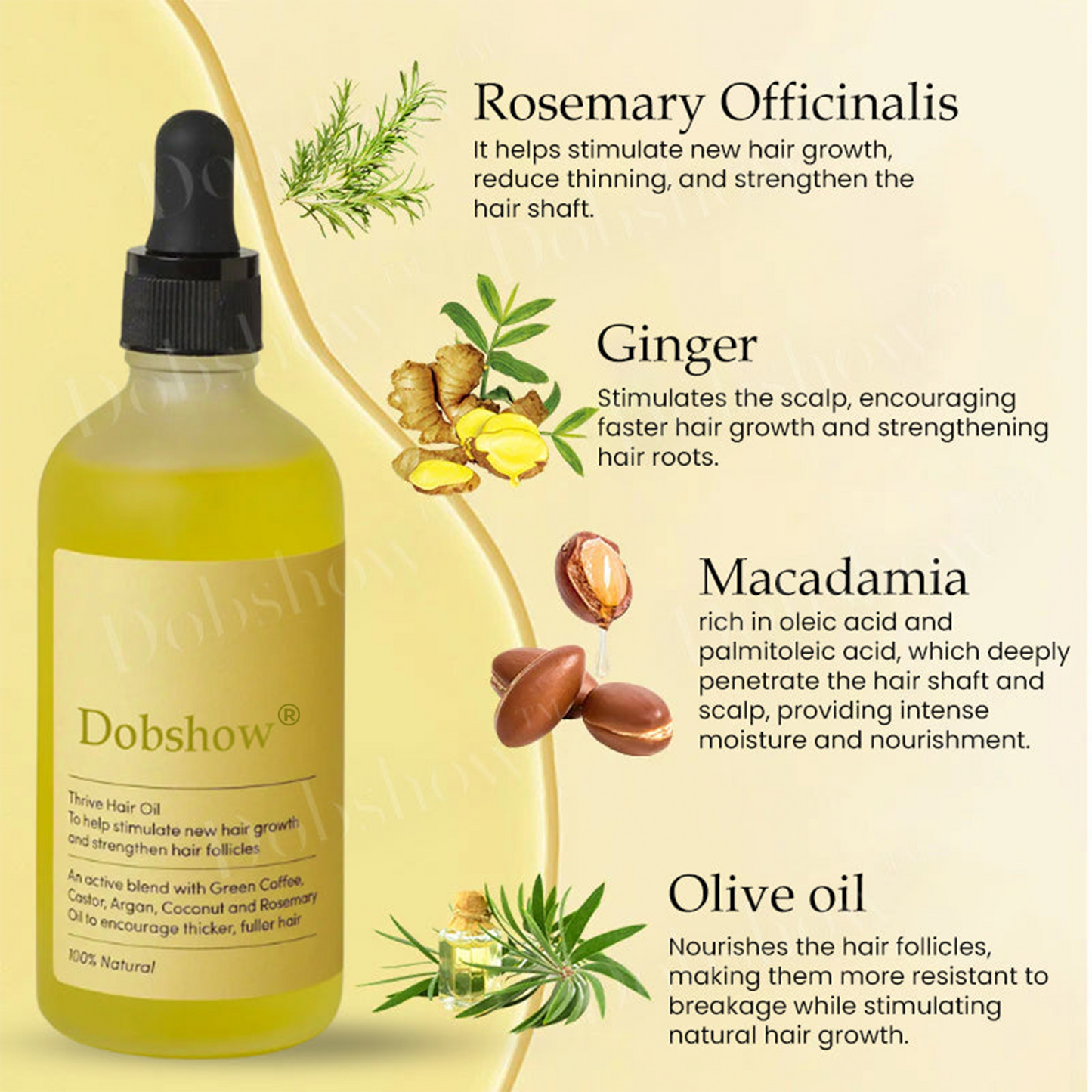 ✅Official store: Dobshow® Rosemary Hair Growth Essence