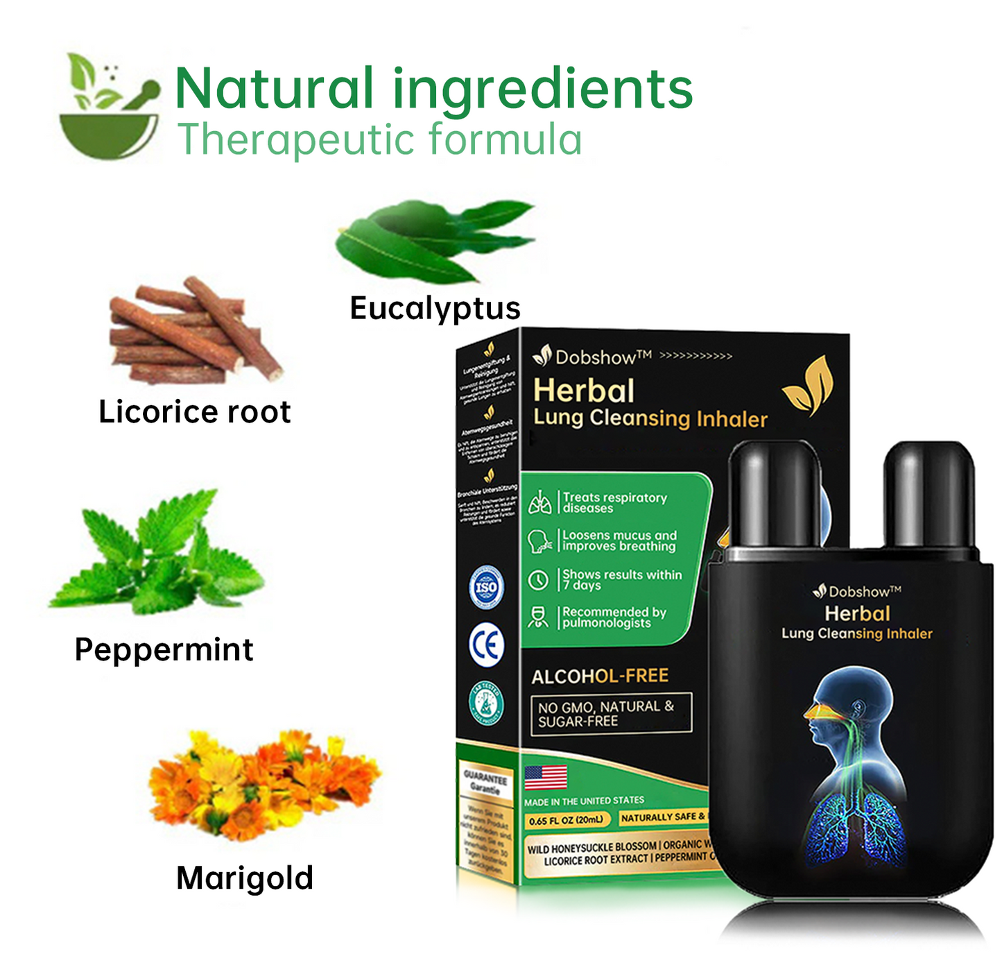 ✅official store | 🔥Dobshow™ 🧑⚕️herbal lung cleansing inhaler(💝Last day for 50% off💝)