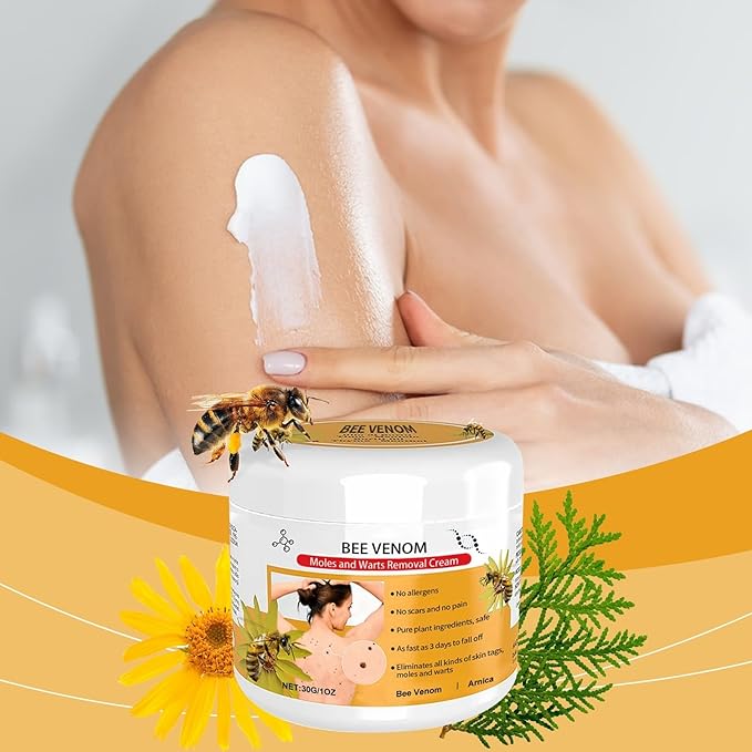 🐝🐝 Dobshow™Bee Venom Mole and Wart Treatment Cream(👨⚕AAD RECOMMENDS)