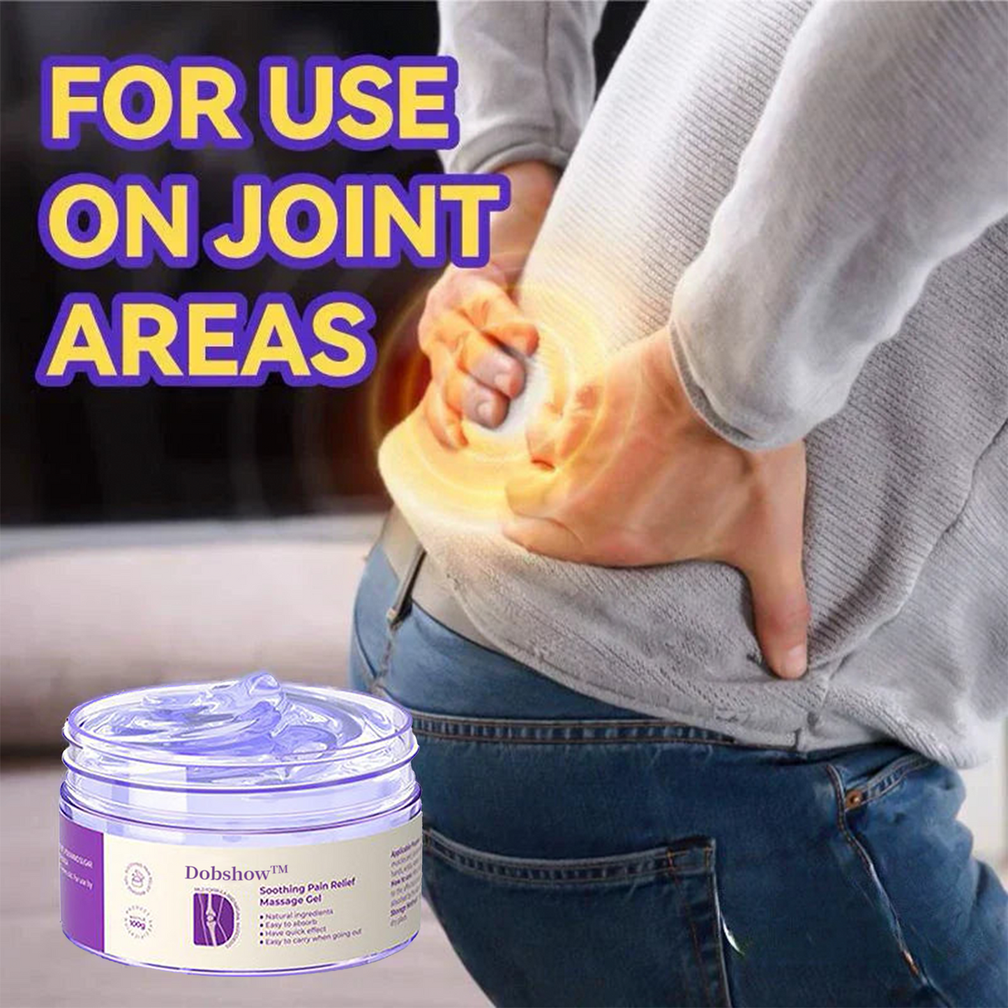 ✅Dobshow™ Turmeric & Emu Oil Arthritis Soothing Pain Relief Massage Gel >>🔥75%OFF