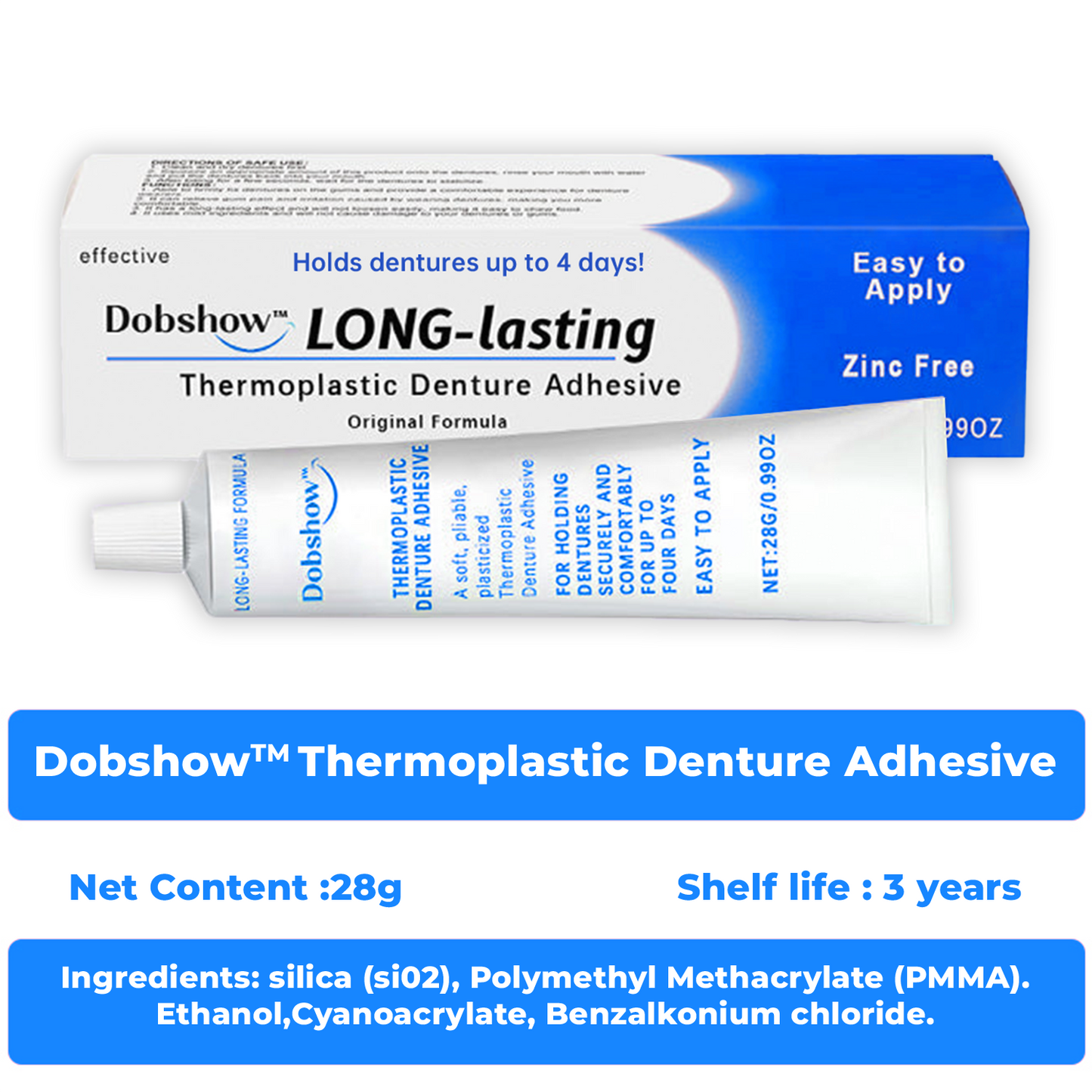 Dobshowā¢š„Buy 1 Get 1 Freeš„- Thermoplastic Denture Adhesiveš¦·