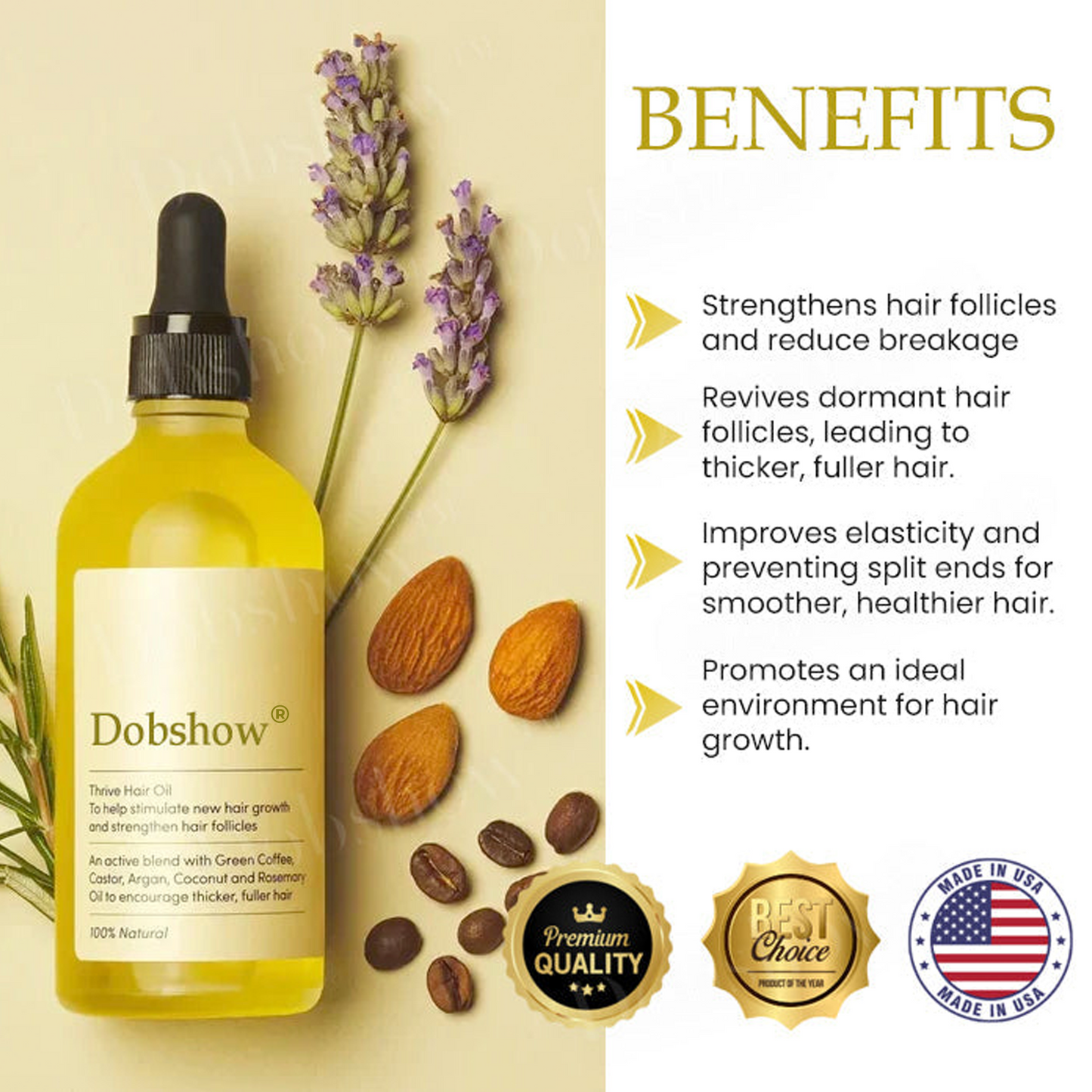 ✅Official store: Dobshow® Rosemary Hair Growth Essence