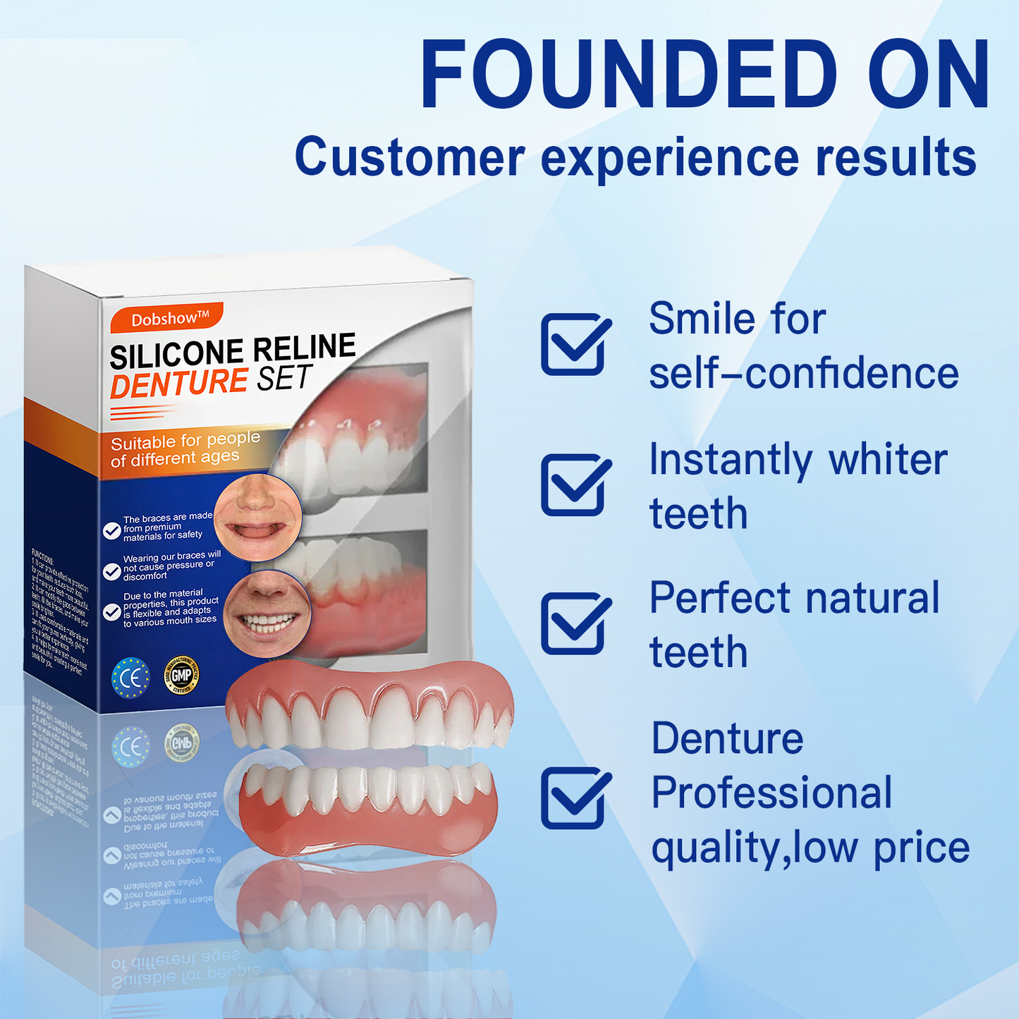 Dobshow™⏰𝕤𝕒𝕧𝕖 𝕦𝕡 𝕥𝕠 -6️⃣8️⃣%🔥Silicone Denture Repair Kit🦷