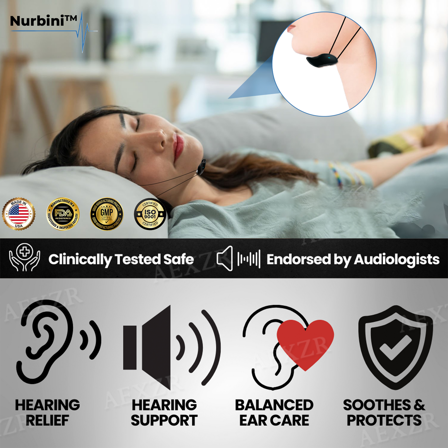 Nurbini® 💓HAPPY 2025💓 Tinnitus Relieving Device