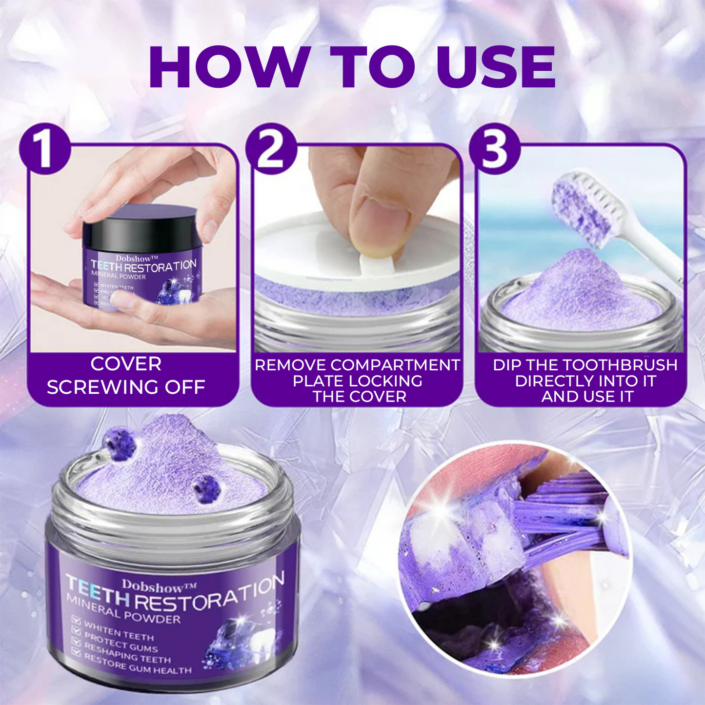 š¦·Dobshow⢠Dental Repair Mineral Powder >>š„ 1 + 1 Offerš„
