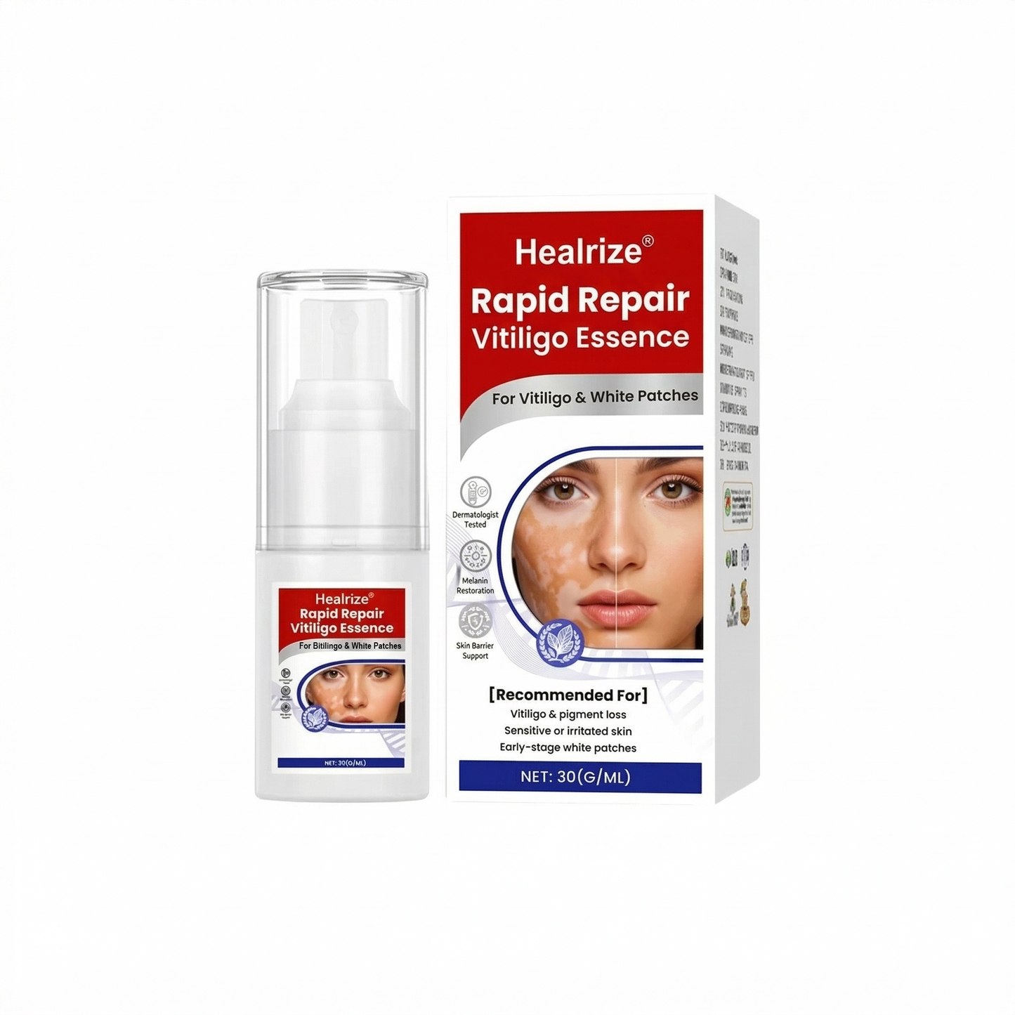 Healrize® Rapid Repair Vitiligo Essence — Visible Results in Weeks, 100% Natural & Steroid-Free