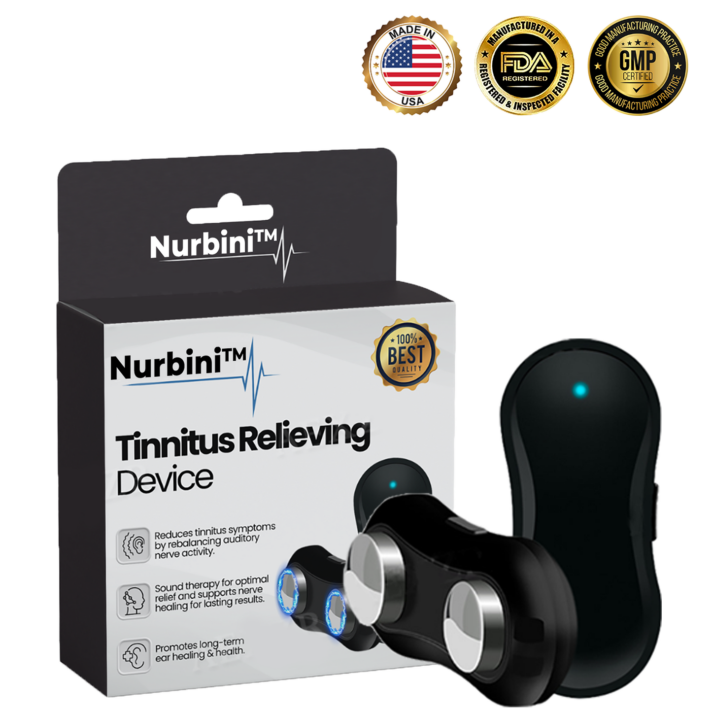 Nurbini® 💓HAPPY 2025💓 Tinnitus Relieving Device