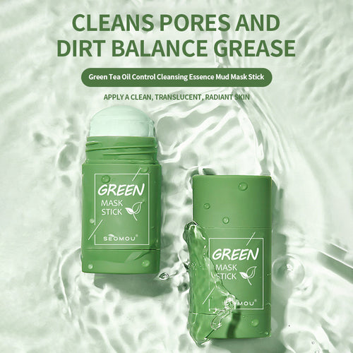 Dobshow™ Green Tea Clay Mask Stick For Oil Control, Blackhead Reduction, and Pore Minimization