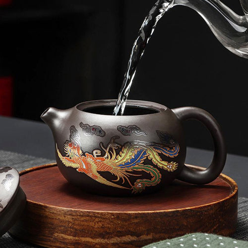 Color Changing Dragon & Phoenix Teapot