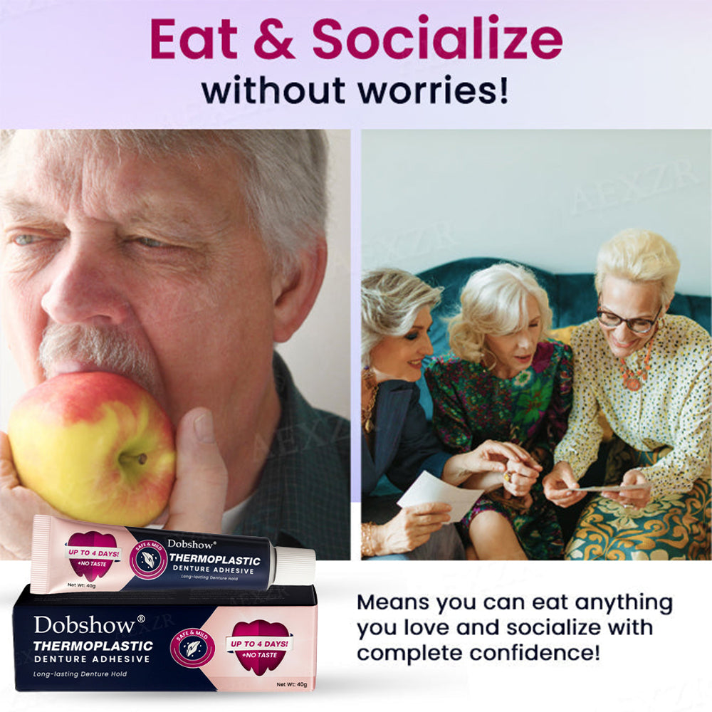 ✅Official Brand Store-Dobshow® Thermoplastic Denture Adhesive