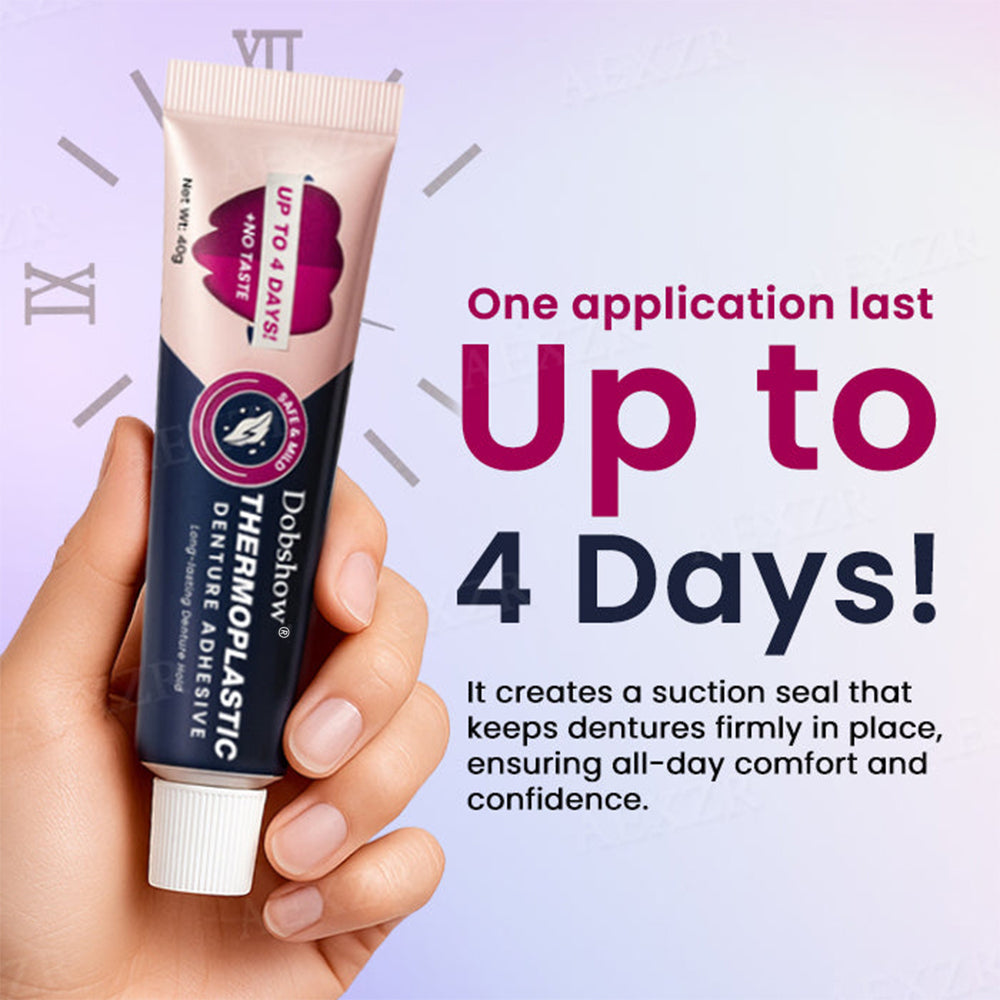 ✅Official Brand Store-Dobshow® Thermoplastic Denture Adhesive