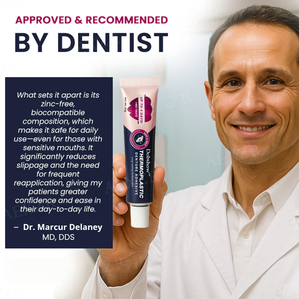 ✅Official Brand Store-Dobshow® Thermoplastic Denture Adhesive