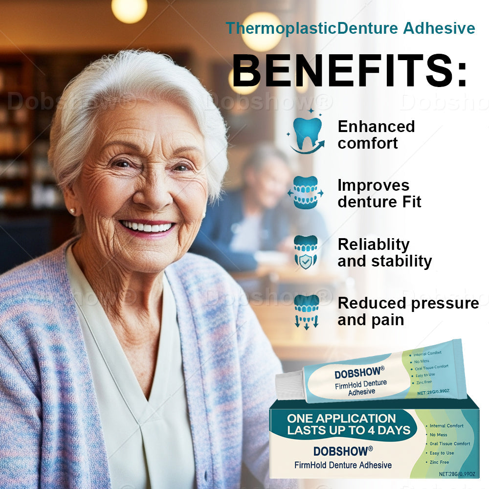 🎄𝙃𝙤𝙡𝙞𝙙𝙖𝙮 𝙎𝙖𝙡𝙚🎁Dobshow® FirmHold Denture Adhesive