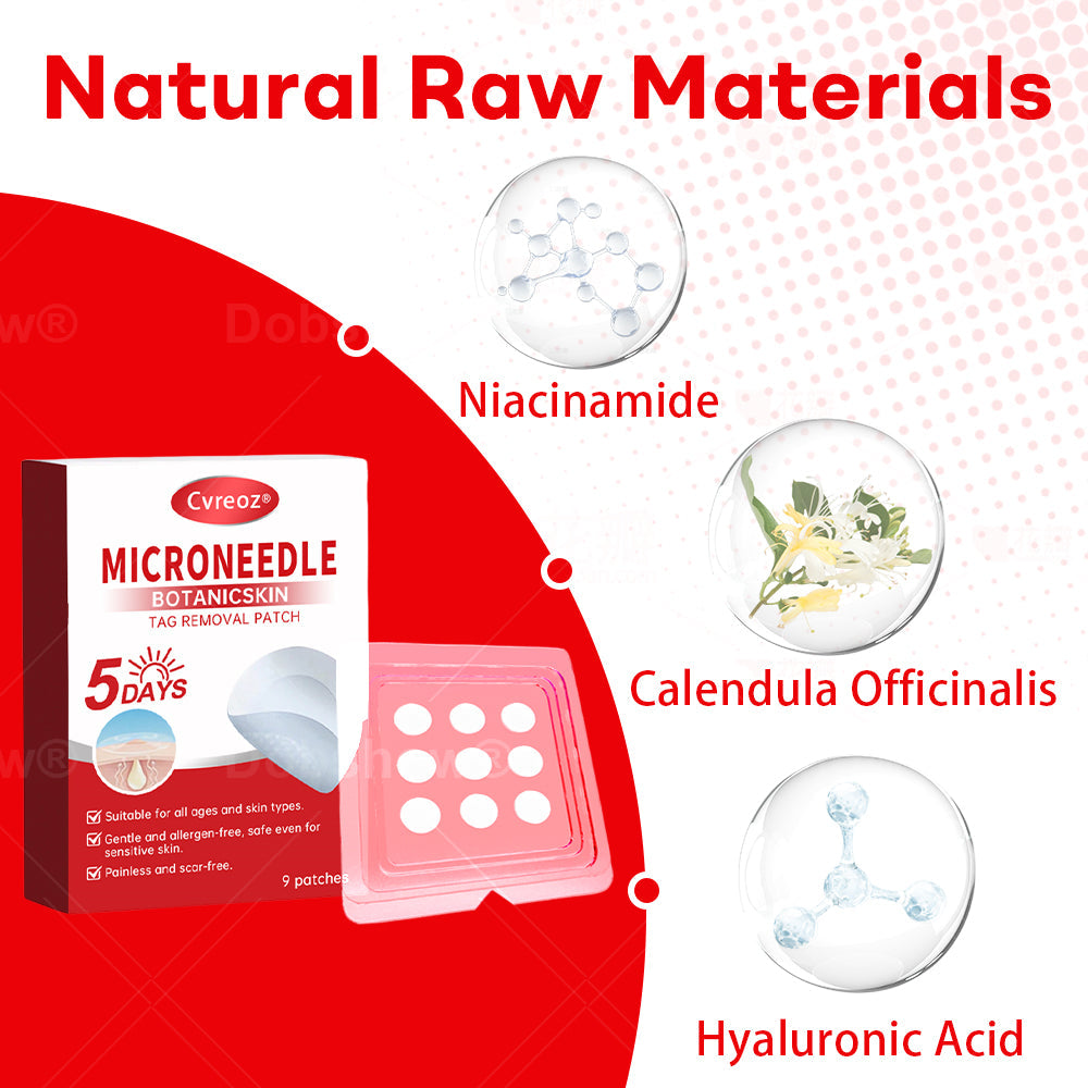 Cvreoz®MicroNeedle BotanicSkin Tag Removal Patch