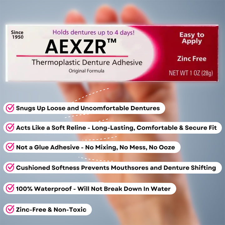 ✨[Official Brand Store] AEXZR™ Thermoplastic Denture Adhesive