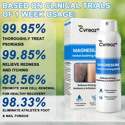 🔥𝙁𝙞𝙣𝙖𝙡 3 𝙃𝙤𝙪𝙧𝙨: 80% 𝙊𝙁𝙁: Cvreoz® Magnesium Herbal Psoriasis Spray⚕️ 𝘍𝘋𝘈 𝘊𝘦𝘳𝘵𝘪𝘧𝘪𝘦𝘥 (𝘧𝘰𝘳 𝘵𝘩𝘦 𝘵𝘳𝘦𝘢𝘵𝘮𝘦𝘯𝘵 𝘰𝘧 𝘱𝘴𝘰𝘳𝘪𝘢𝘴𝘪𝘴 𝘢𝘯𝘥 𝘦𝘤𝘻𝘦𝘮𝘢, 𝘪𝘮𝘱𝘳𝘰𝘷𝘦𝘮𝘦𝘯𝘵 𝘰𝘧 𝘣𝘢𝘤𝘵𝘦𝘳𝘪𝘢𝘭 𝘪𝘯𝘧𝘦𝘤𝘵𝘪𝘰𝘯𝘴 𝘪𝘯 𝘵𝘩𝘦 𝘨𝘦𝘯𝘪𝘵𝘢𝘭 𝘢𝘳𝘦𝘢, 𝘵𝘳𝘦𝘢𝘵𝘮𝘦𝘯𝘵 𝘰𝘧 𝘢𝘤𝘯𝘦 𝘢𝘯𝘥 𝘸𝘢𝘳𝘵𝘴, 𝘦𝘭𝘪𝘮𝘪𝘯𝘢𝘵𝘦𝘴 𝘱𝘴𝘰𝘳𝘪𝘢𝘴𝘪𝘴 𝘢𝘯𝘥 𝘦𝘤𝘻𝘦𝘮𝘢, 𝘦𝘵𝘤.)
