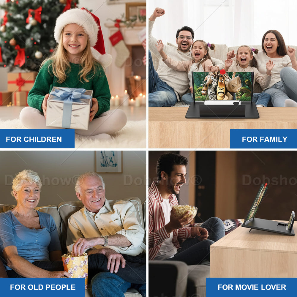 NOWORDUP® High Definition 3D Mobile Phone Screen Video Magnifier