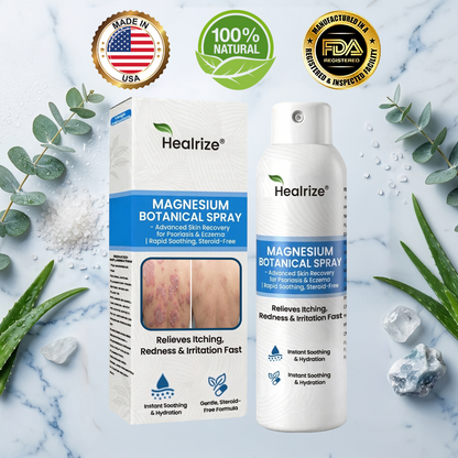 ✨Healrize® Magnesium Botanical Spray – Advanced Skin Recovery for Psoriasis & Eczema | Rapid Soothing, Steroid-Free