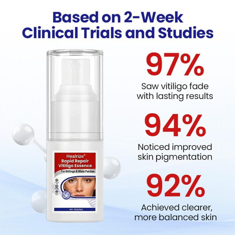 Healrize® Rapid Repair Vitiligo Essence — Visible Results in Weeks, 100% Natural & Steroid-Free