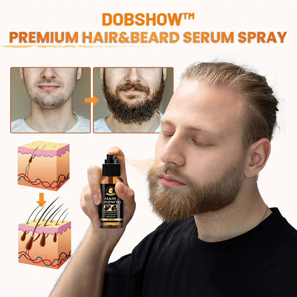 Dobshow™ PremiumLocks Biotin Hair & Beard Growth Spray💁‍♀️🧔