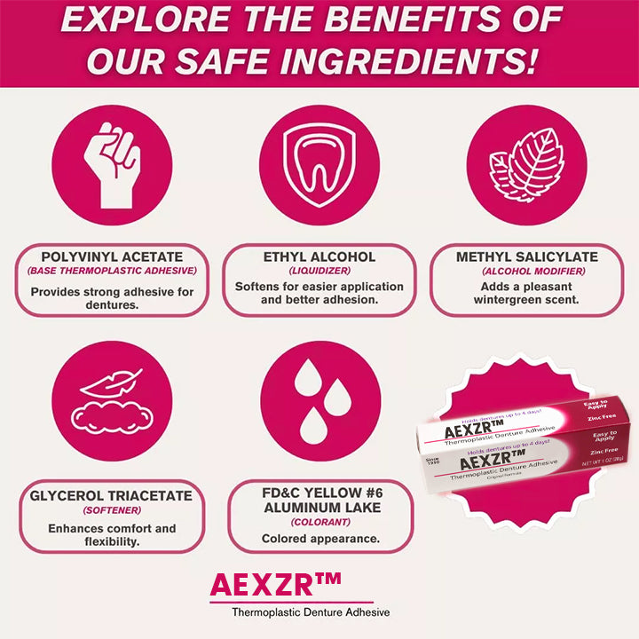 ✨[Official Brand Store] AEXZR™ Thermoplastic Denture Adhesive