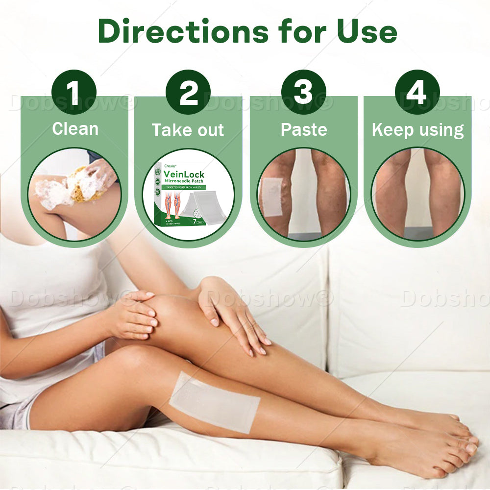 🎁𝙇𝙞𝙢𝙞𝙩𝙚𝙙-𝙩𝙞𝙢𝙚 𝙊𝙛𝙛𝙚𝙧🎁Croaie® VeinLock Microneedle Patch