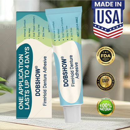 🎄𝙃𝙤𝙡𝙞𝙙𝙖𝙮 𝙎𝙖𝙡𝙚🎁Dobshow® FirmHold Denture Adhesive
