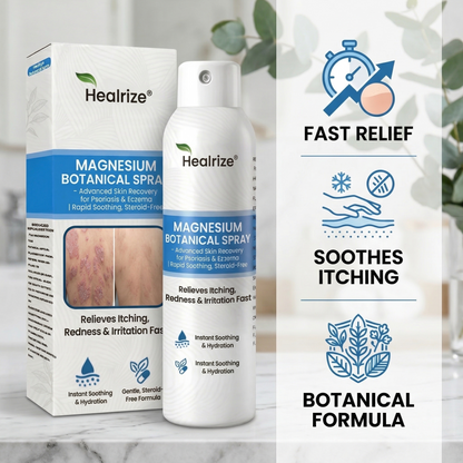 ✨Healrize® Magnesium Botanical Spray – Advanced Skin Recovery for Psoriasis & Eczema | Rapid Soothing, Steroid-Free