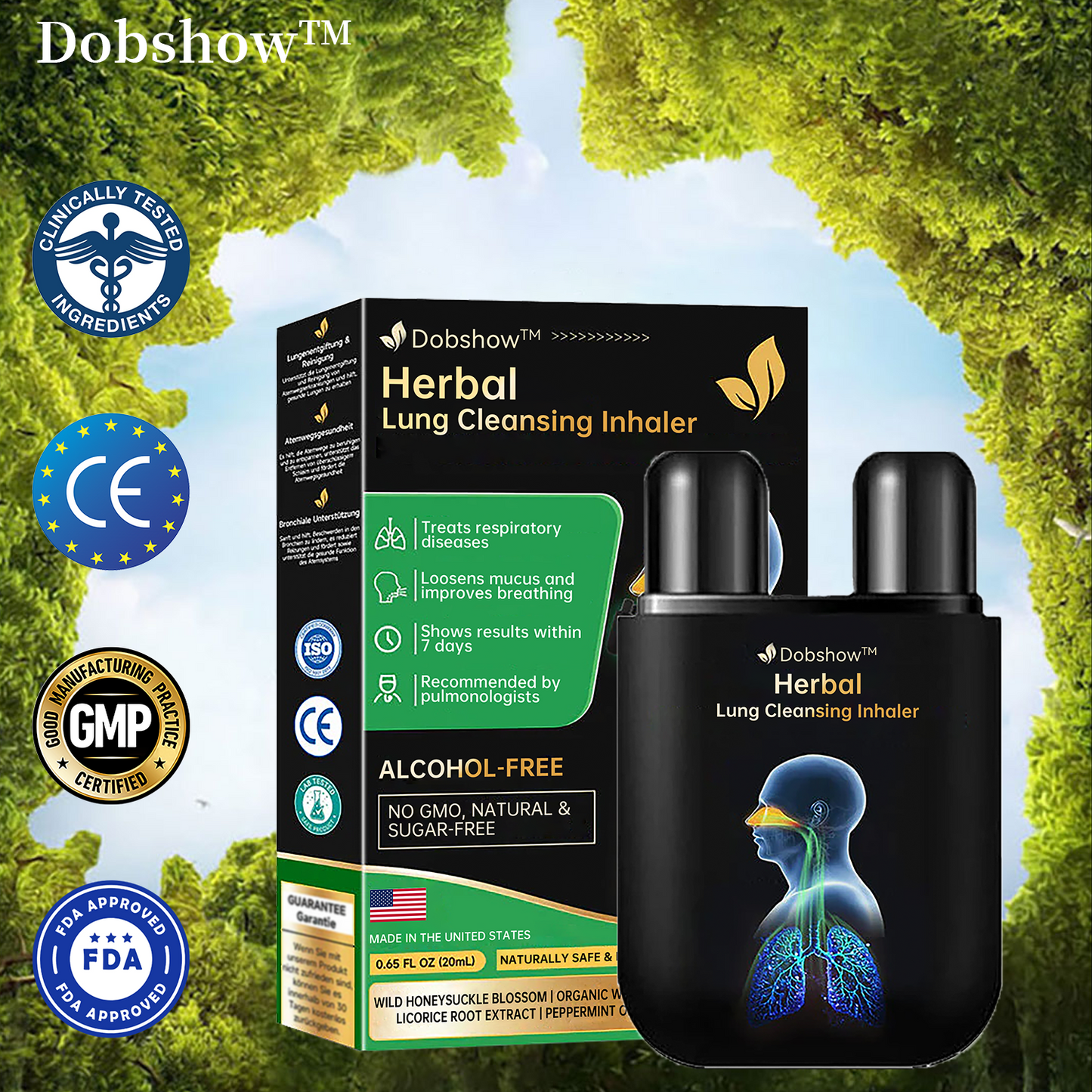 ✅official store | 🔥Dobshow™ 🧑‍⚕️herbal lung cleansing inhaler(💝Last day for 50% off💝)