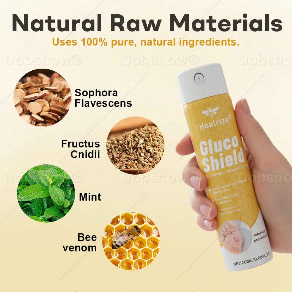 (🔥Last Day Promotion)🔥Healrize® GlucoShield Bee Venom Wound Spray
