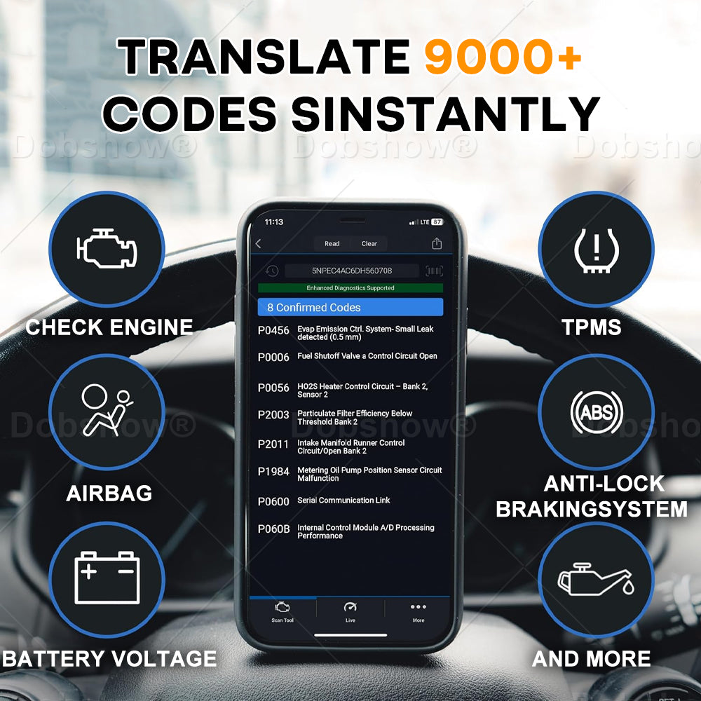 NOWORDUP® OBD2 Bluetooth Car Fault Detector