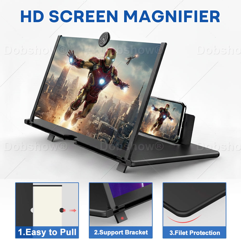 NOWORDUP® High Definition 3D Mobile Phone Screen Video Magnifier