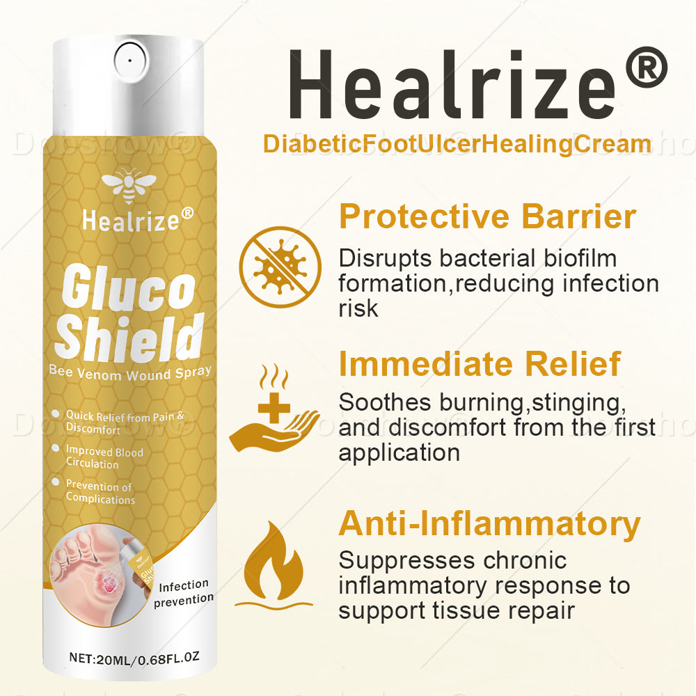 (🔥Last Day Promotion)🔥Healrize® GlucoShield Bee Venom Wound Spray