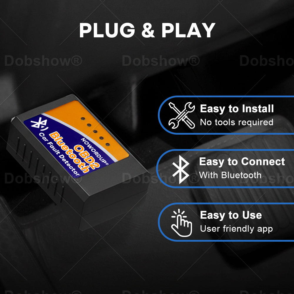 NOWORDUP® OBD2 Bluetooth Car Fault Detector