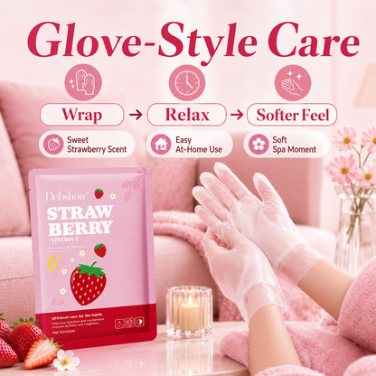 Dobshow® Strawberry Vitamin C Radiance Hand Mask