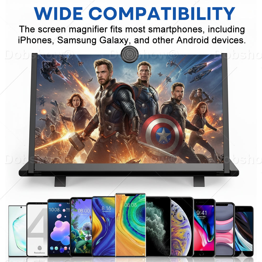 NOWORDUP® High Definition 3D Mobile Phone Screen Video Magnifier