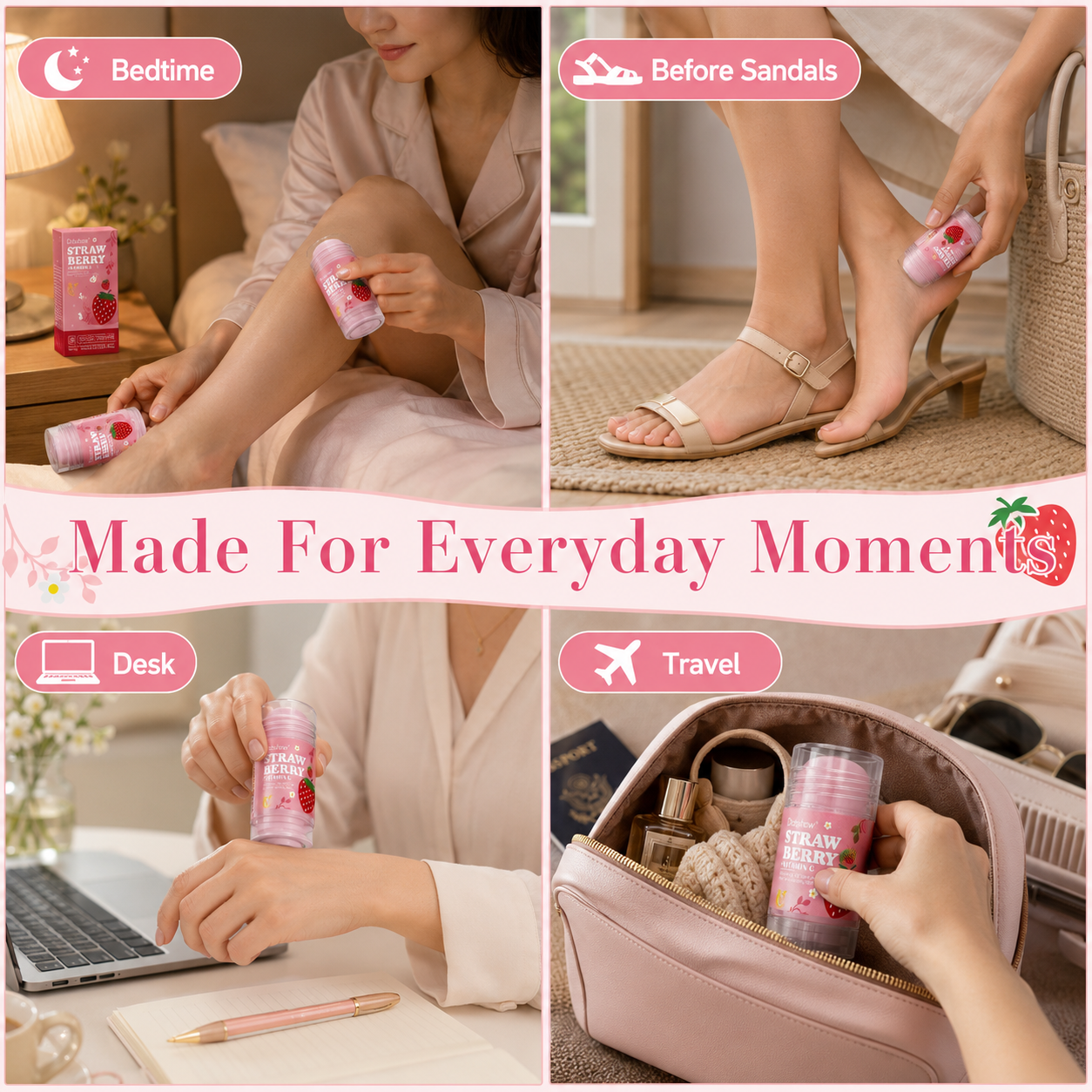 Dobshow® Strawberry Vitamin C Hand & Foot Moisturizing Stick