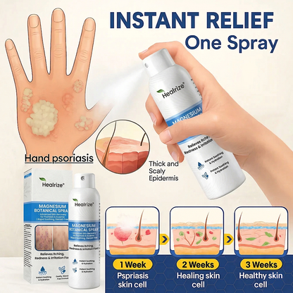 ✨Healrize® Magnesium Botanical Spray – Advanced Skin Recovery for Psoriasis & Eczema | Rapid Soothing, Steroid-Free