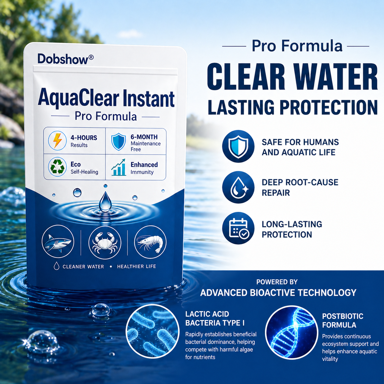 𝗗𝗼𝗯𝘀𝗵𝗼𝘄® 𝗔𝗾𝘂𝗮𝗖𝗹𝗲𝗮𝗿 𝗜𝗻𝘀𝘁𝗮𝗻𝘁 𝗣𝗿𝗼 𝗙𝗼𝗿𝗺𝘂𝗹𝗮