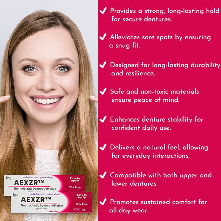 ✨[Official Brand Store] AEXZR™ Thermoplastic Denture Adhesive